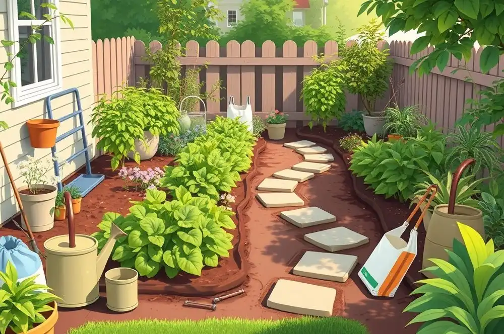 gardening, beginner, mistakes, garden tips, mulch, soil, sunlight, planting, harvest, watering